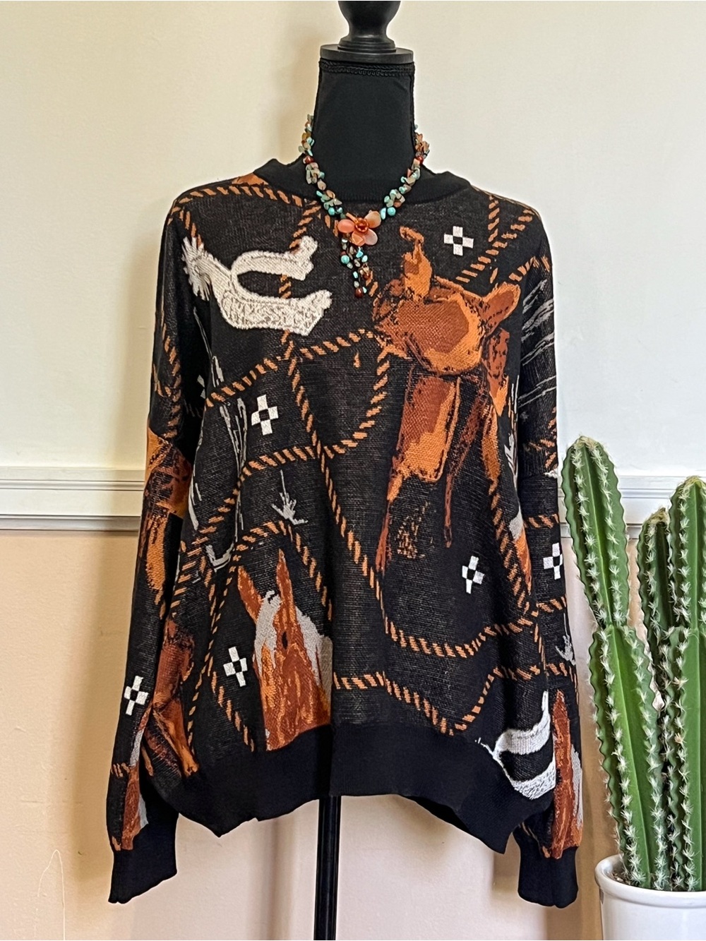 Horse and Tack Sweater.